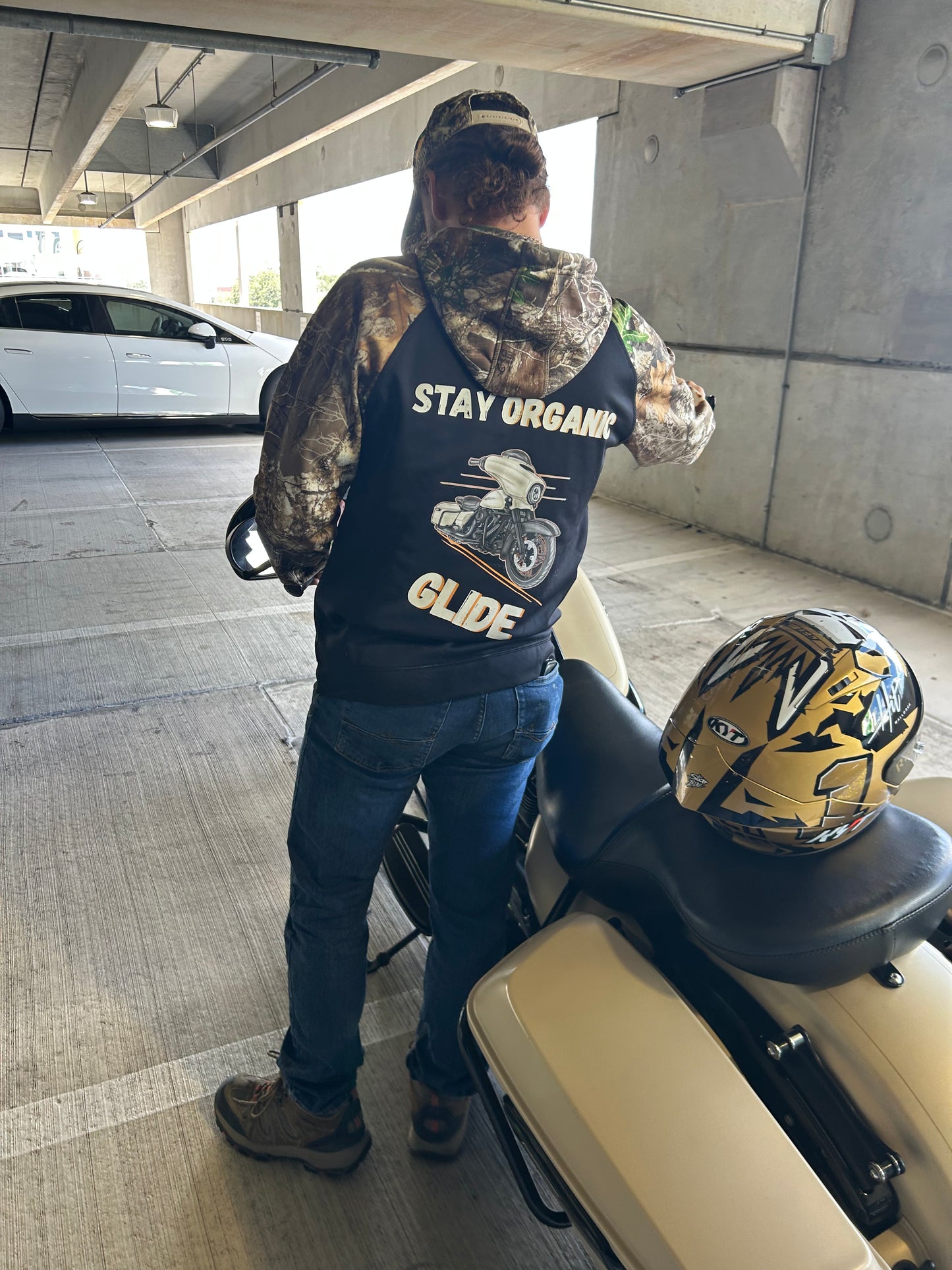 Organic “Glide” Camo Hoodie 🍊